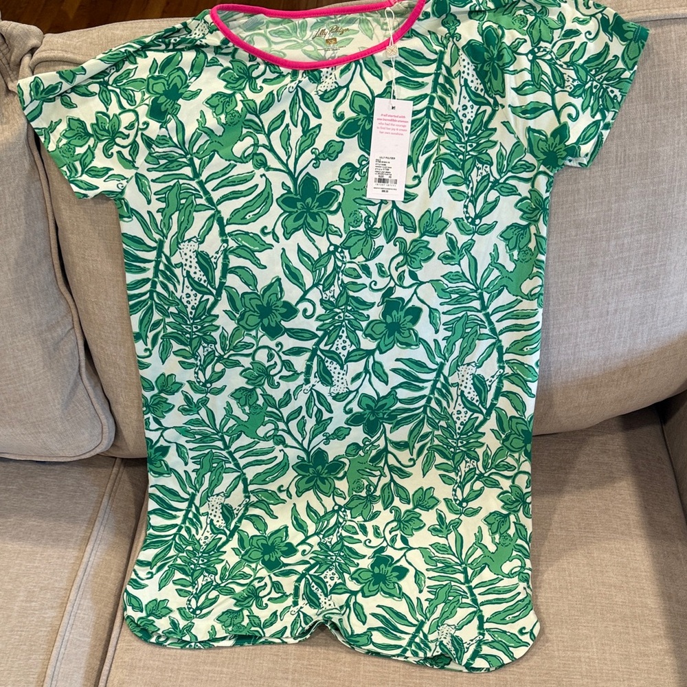 NWT- Lilly Pulitzer Green Floral Nightgown🩷 - Picture 4 of 8